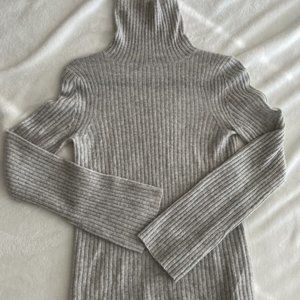 360 Cashmere Mock Neck Cashmere Sweater Mist Grey  In Women's Size S